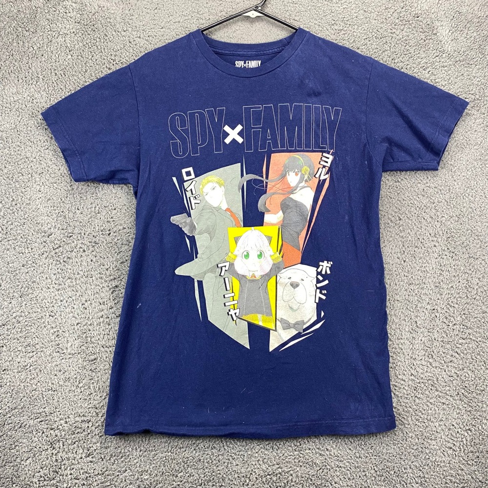 SPY x FAMILY Crunchyroll‎ Anime Graphic T-Shirt Navy Blue Mens Size M